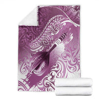 Personalised New Zealand Aotearoa Darts Masters Blanket Maori Art Tattoo with Tribal Dart Symbol Pink - Polynesian Pride