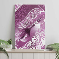 Personalised New Zealand Aotearoa Darts Masters Canvas Wall Art Maori Art Tattoo with Tribal Dart Symbol Pink - Polynesian Pride
