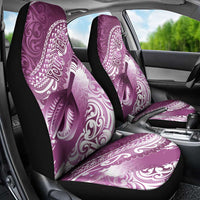 Personalised New Zealand Aotearoa Darts Masters Car Seat Cover Maori Art Tattoo with Tribal Dart Symbol Pink - Polynesian Pride