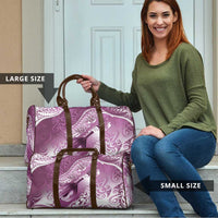 Personalised New Zealand Aotearoa Darts Masters Travel Bag Maori Art Tattoo with Tribal Dart Symbol Pink - Polynesian Pride