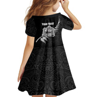 Custom New Zealand World Cup 2023 Family Matching Puletasi Dress and Hawaiian Shirt Aotearoa Champion Rugby with Silver Fern Maori Ethnic Pattern LT03 - Polynesian Pride