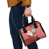 Australian Christmas Shoulder Handbag - Santa Koala Kangaroo and Holiday Cheer