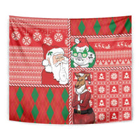 Australian Christmas Tapestry - Santa Koala Kangaroo and Holiday Cheer
