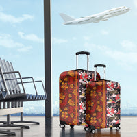Pan-Pacific Festival Luggage Cover Hawaiian Tribal and Japanese Pattern Together Culture