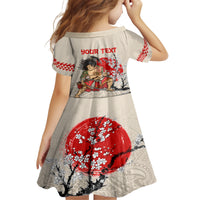 Personalised Japanese Culture Hawaii Style Family Matching Off Shoulder Maxi Dress and Hawaiian Shirt Japanese Samurai with Hawaiian Pattern LT03 - Polynesian Pride