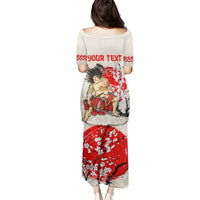 Personalised Japanese Culture Hawaii Style Family Matching Puletasi and Hawaiian Shirt Japanese Samurai with Hawaiian Pattern LT03 - Polynesian Pride