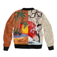 Pan-Pacific Festival Bomber Jacket Mauna Kea and Fuji Mountains