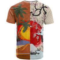 Pan-Pacific Festival T Shirt Mauna Kea and Fuji Mountains