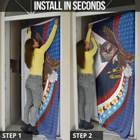 American Samoa and United States Semiquincentennial Door Cover Bald Eagle with National Flag Style