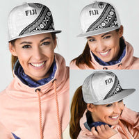 Fijian Rugby Mesh Trucker Cap Tapa Pattern and Palm Tree Tribal