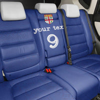 Custom Fijian Football Back Car Seat Cover Tapa Pattern and Shark Tribal