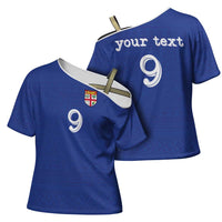 Custom Fijian Football Cross Shoulder Shirt Tapa Pattern and Shark Tribal