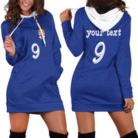 Custom Fijian Football Hoodie Dress Tapa Pattern and Shark Tribal LT03 - Polynesian Pride