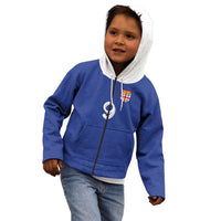 Custom Fijian Football Kid Hoodie Tapa Pattern and Shark Tribal LT03 - Polynesian Pride