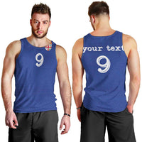 Custom Fijian Football Men Tank Top Tapa Pattern and Shark Tribal