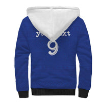 Custom Fijian Football Sherpa Hoodie Tapa Pattern and Shark Tribal LT03 - Polynesian Pride