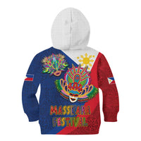 Philippines MassKara Kid Hoodie Filipino Carnival Mask and Polynesian Pattern