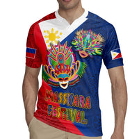 Philippines MassKara Rugby Jersey Filipino Carnival Mask and Polynesian Pattern