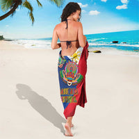 Philippines MassKara Sarong Filipino Carnival Mask and Polynesian Pattern LT03 - Polynesian Pride