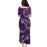 Samoan Siapo Art Tattoo Polynesian Pattern Puletasi Purple Color LT03 - Polynesian Pride