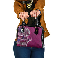 Samoan Siapo Art Tattoo Polynesian Pattern Shoulder Handbag Pink Color LT03 One Size Pink - Polynesian Pride