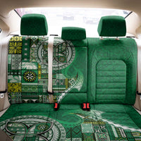 Samoan Siapo Art Tattoo Polynesian Pattern Back Car Seat Cover Green Color - Polynesian Pride