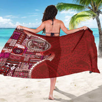 Samoan Siapo Art Tattoo Polynesian Pattern Sarong Red Color LT03 - Polynesian Pride