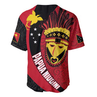 Papua New Guinea Mask Festival Baseball Jersey Papua Niugini Tribe Mask Melanesian Pattern LT03 - Polynesian Pride