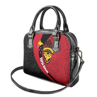 Papua New Guinea Mask Festival Shoulder Handbag Papua Niugini Tribe Mask Melanesian Pattern LT03 - Polynesian Pride