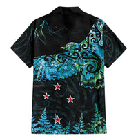 New Zealand Kea Bird Family Matching Mermaid Dress and Hawaiian Shirt Maori Tattoo and Silver Fern Paua Shell Style LT03 - Polynesian Pride