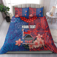 CHOGM FAST Samoa 2024 Bedding Set Samoan Tapa Tribal and Ornament Pattern with Hibiscus LT03 - Polynesian Pride