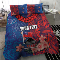 CHOGM FAST Samoa 2024 Bedding Set Samoan Tapa Tribal and Ornament Pattern with Hibiscus LT03 - Polynesian Pride