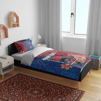 CHOGM FAST Samoa 2024 Bedding Set Samoan Tapa Tribal and Ornament Pattern with Hibiscus LT03 - Polynesian Pride