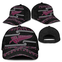 New Zealand Christmas Classic Cap Meri Kirihimete Silver Fern Knit Style Pink Color - Polynesian Pride
