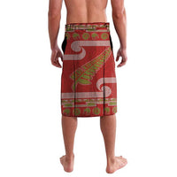 New Zealand Christmas Lavalava Meri Kirihimete Silver Fern Knit Style Green Color - Polynesian Pride