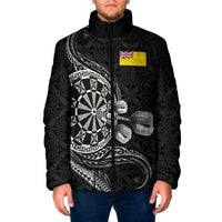 Personalised Niue Darts Masters Padded Jacket Tribal Hiapo Dartboard - Polynesian Pride