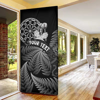 Personalised New Zealand Aotearoa Darts Masters Door Cover Silver Fern and Maori Spirit - Polynesian Pride