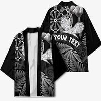Personalised New Zealand Aotearoa Darts Masters Kimono Silver Fern and Maori Spirit - Polynesian Pride
