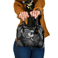 Personalised New Zealand Aotearoa Darts Masters Shoulder Handbag Silver Fern and Maori Spirit - Polynesian Pride