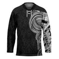 Traditional Polynesian Art Tattoos Hockey Jersey Black Color LT03 Unisex Black - Polynesian Pride