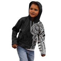 Traditional Polynesian Art Tattoos Kid Hoodie Black Color - Polynesian Pride