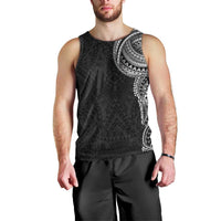 Traditional Polynesian Art Tattoos Men Tank Top Black Color - Polynesian Pride