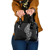 Traditional Polynesian Art Tattoos Shoulder Handbag Black Color - Polynesian Pride