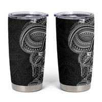 Traditional Polynesian Art Tattoos Tumbler Cup Black Color - Polynesian Pride
