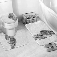 Traditional Polynesian Art Tattoos Bathroom Set White Color - Polynesian Pride