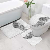 Traditional Polynesian Art Tattoos Bathroom Set White Color - Polynesian Pride
