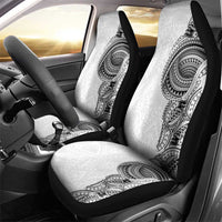 Traditional Polynesian Art Tattoos Car Seat Cover White Color - Polynesian Pride