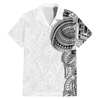 Traditional Polynesian Art Tattoos Family Matching Mermaid Dress and Hawaiian Shirt White Color - Polynesian Pride