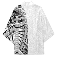 Traditional Polynesian Art Tattoos Kimono White Color - Polynesian Pride