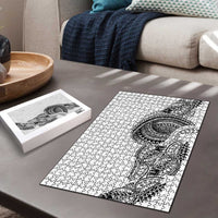 Traditional Polynesian Art Tattoos Puzzle White Color - Polynesian Pride